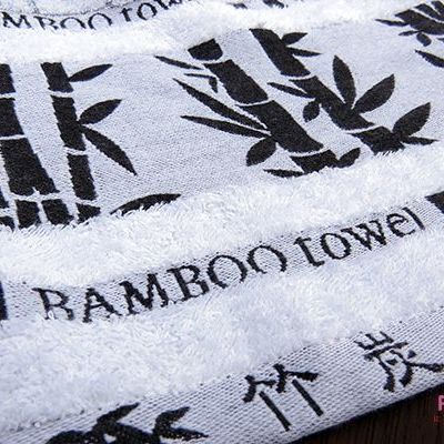 竹炭提花浴巾
